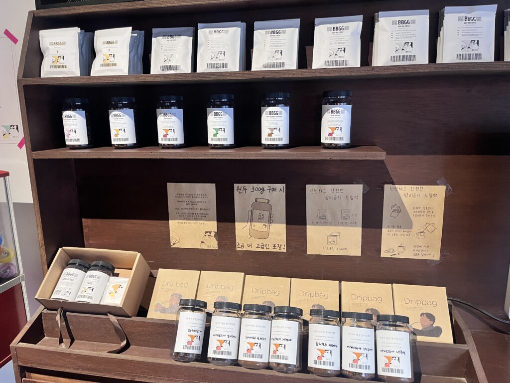 オンチョンチョンカフェ通りのコーヒー紹介